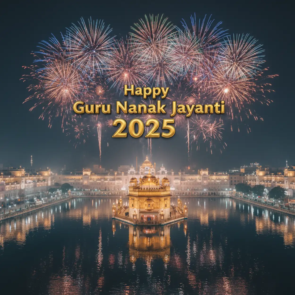 happy guru nanak jayanti 2025 wishes image with quote