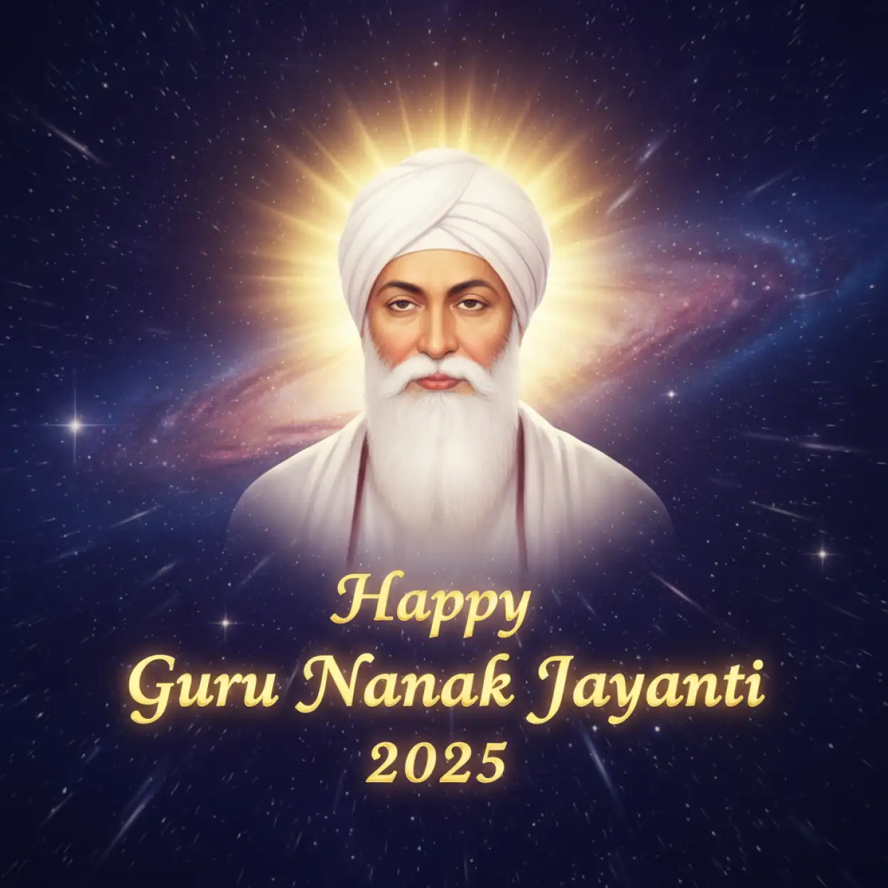 happy guru nanak jayanti 2025 wishes photo in punjabi font