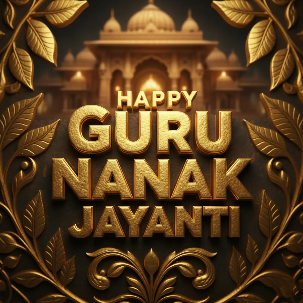 Happy Guru Nanak Jayanti background design HD
