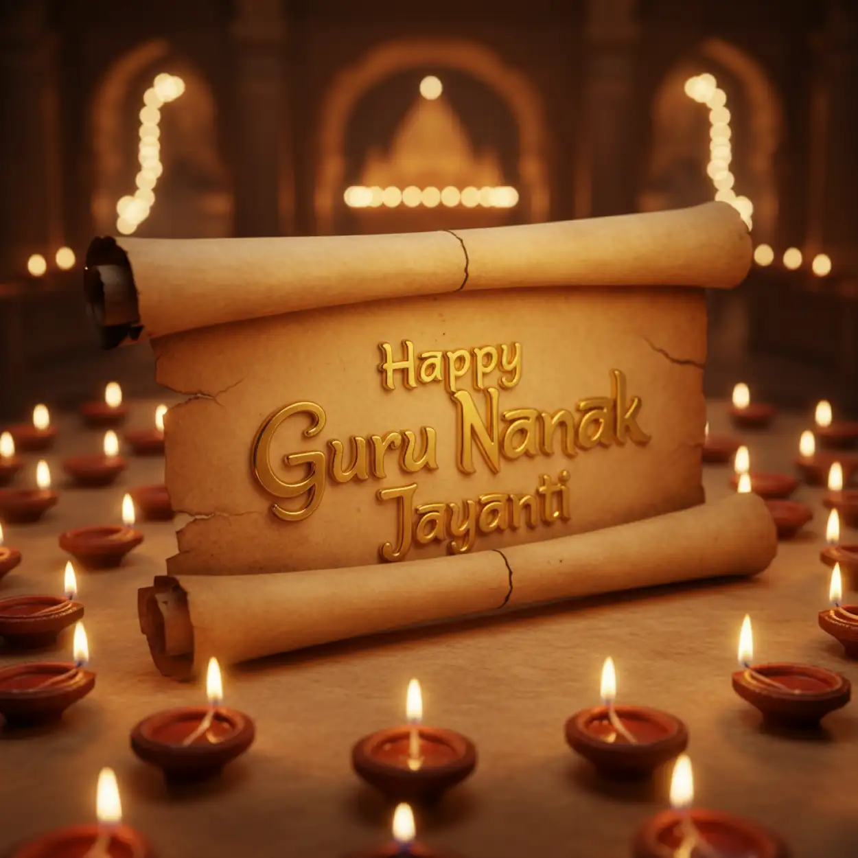 happy guru nanak jayanti celebration banner design idea