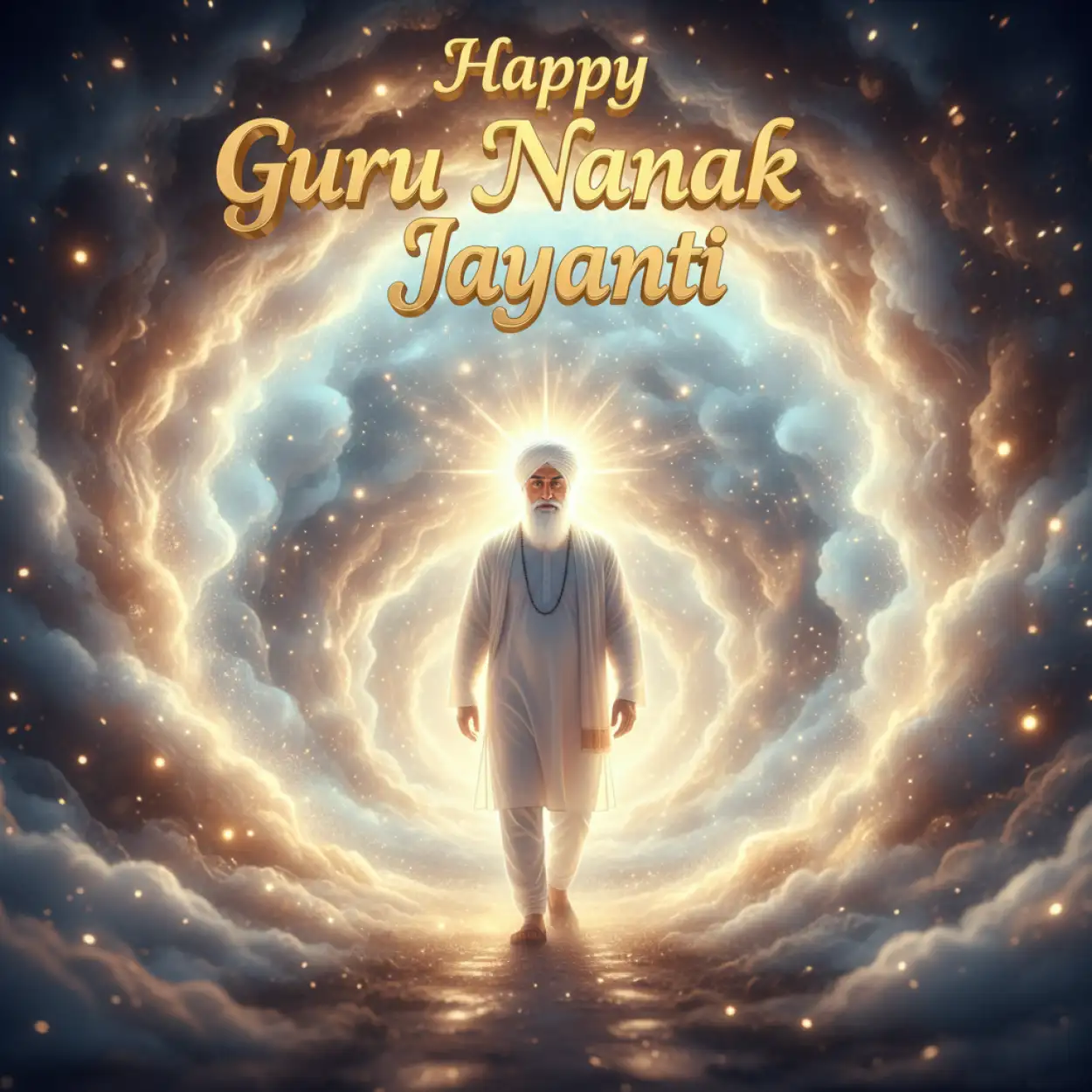 happy guru nanak jayanti poster design hd