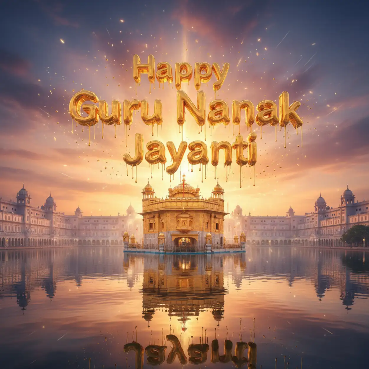 Happy Guru Nanak Jayanti program invitation card