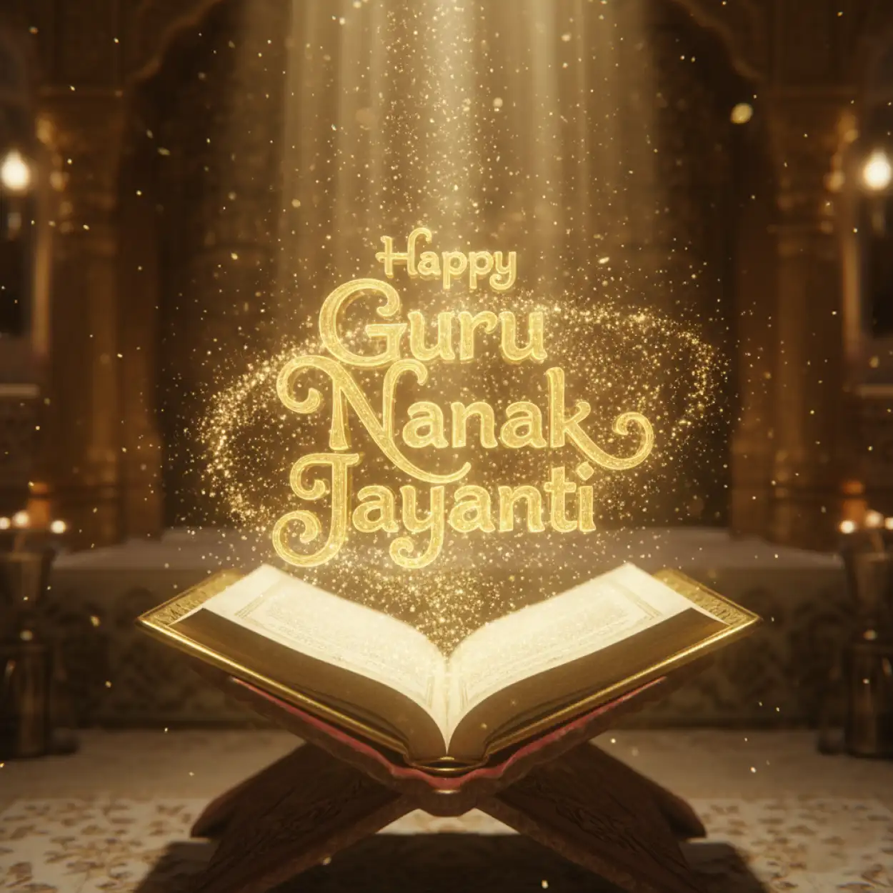 Happy Guru Nanak Jayanti vector illustration free