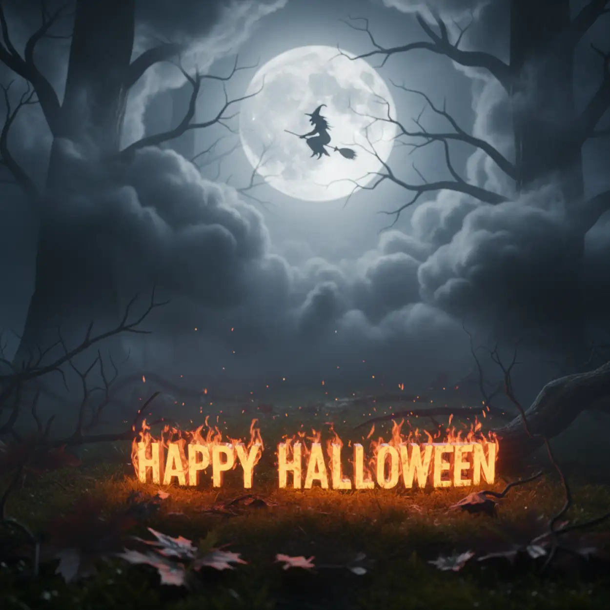 happy halloween 2025 3d text design