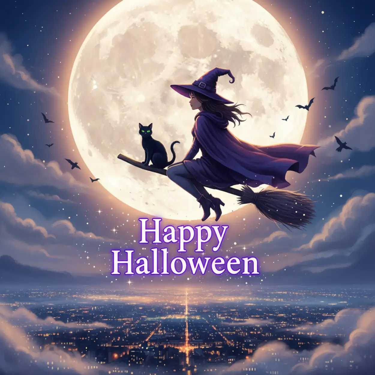 happy halloween 2025 social media banner