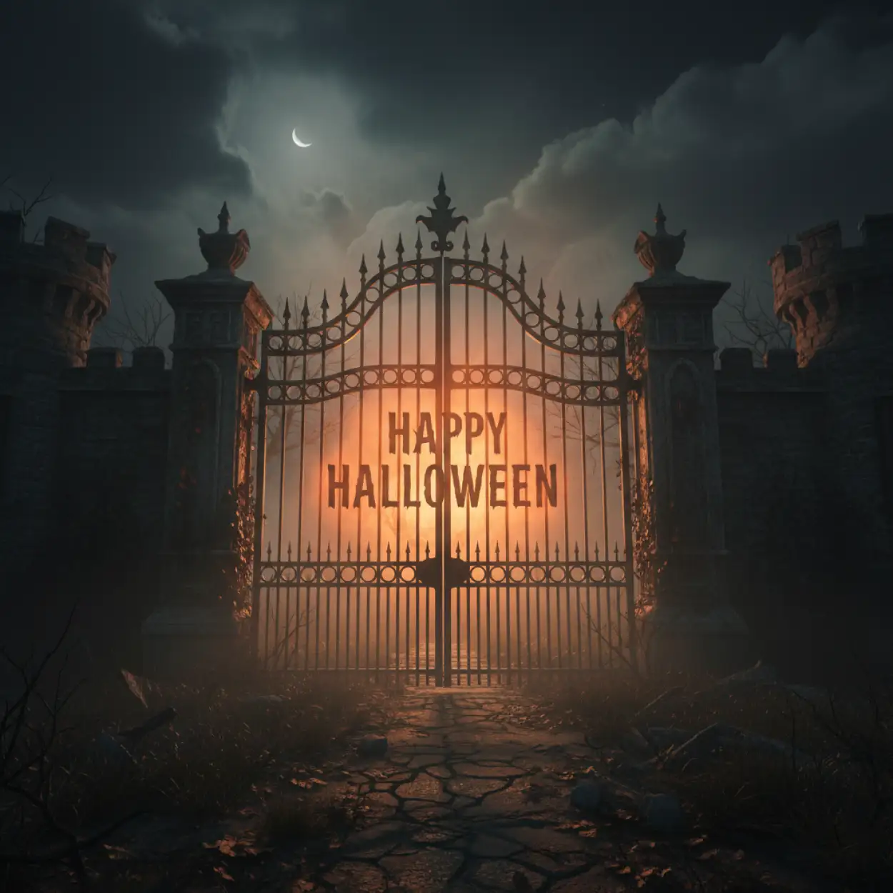 happy halloween 2025 spooky wallpaper hd