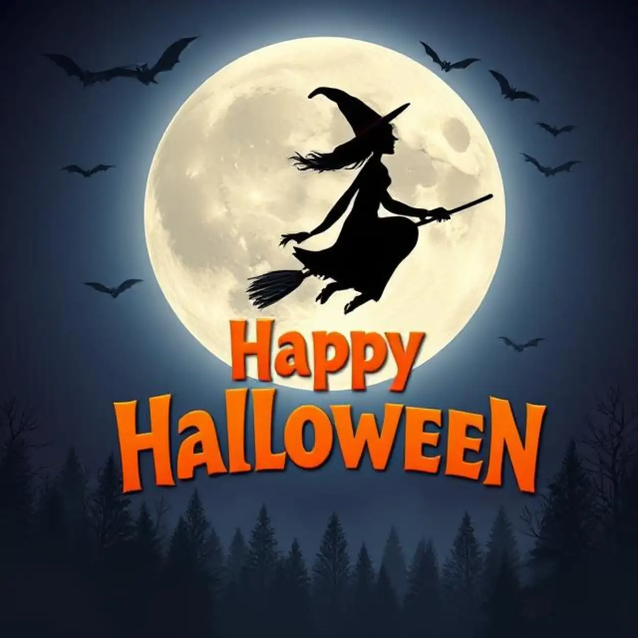 happy halloween 3d text design free