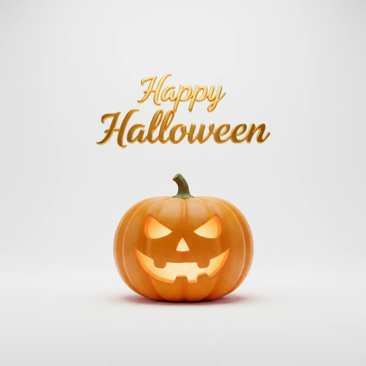 happy halloween scary pumpkin vector