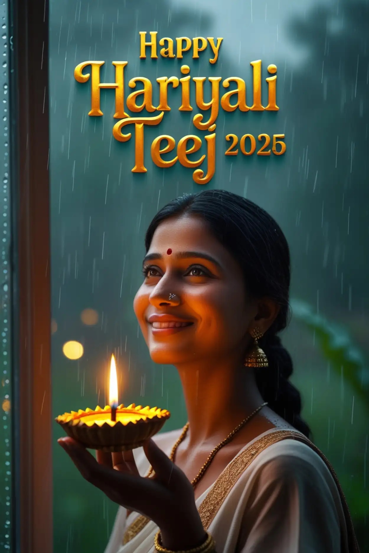 happy hariyali teej 2025 shayari image download