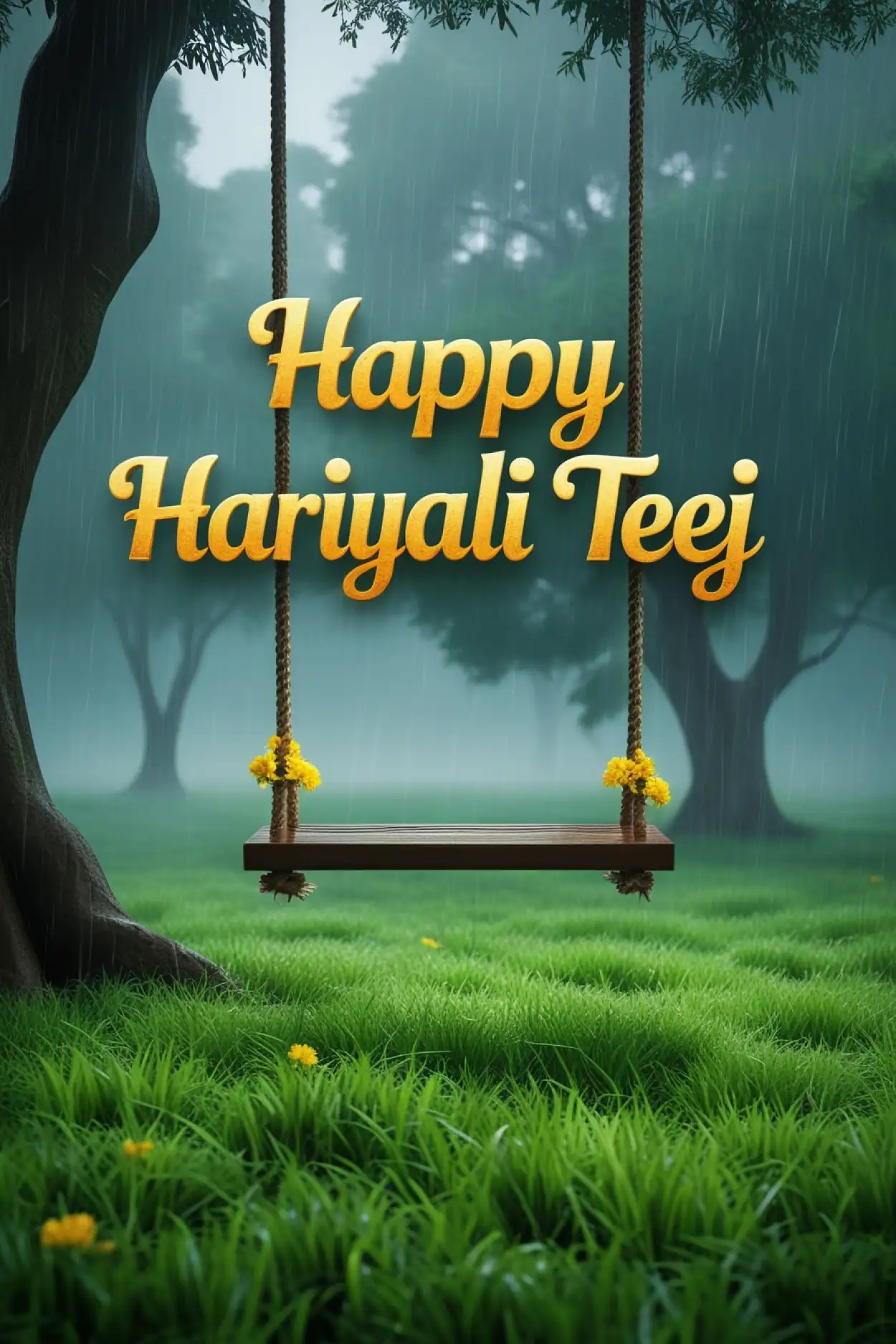 happy hariyali teej festival HD wallpaper