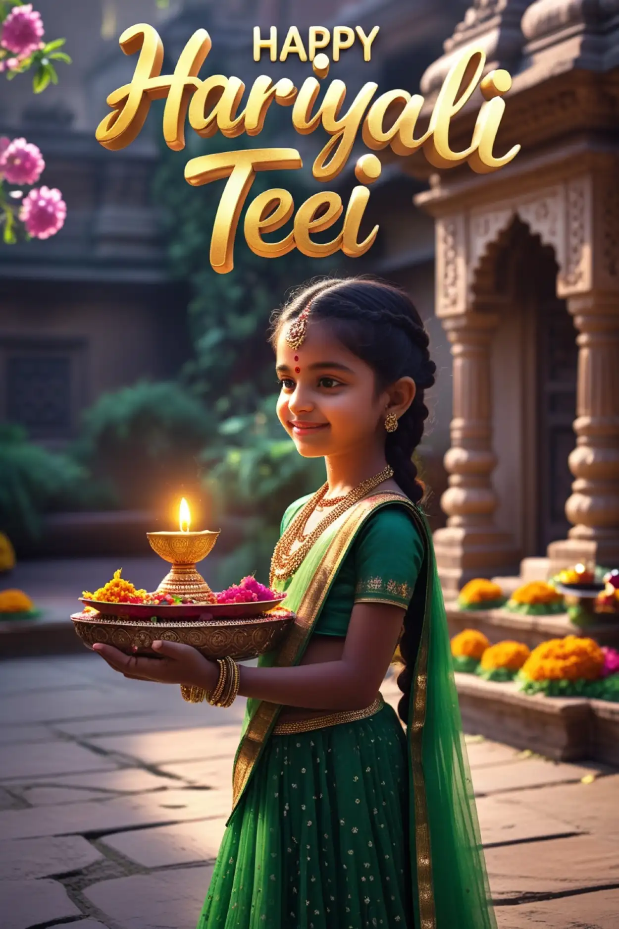 happy hariyali teej festival wishes images