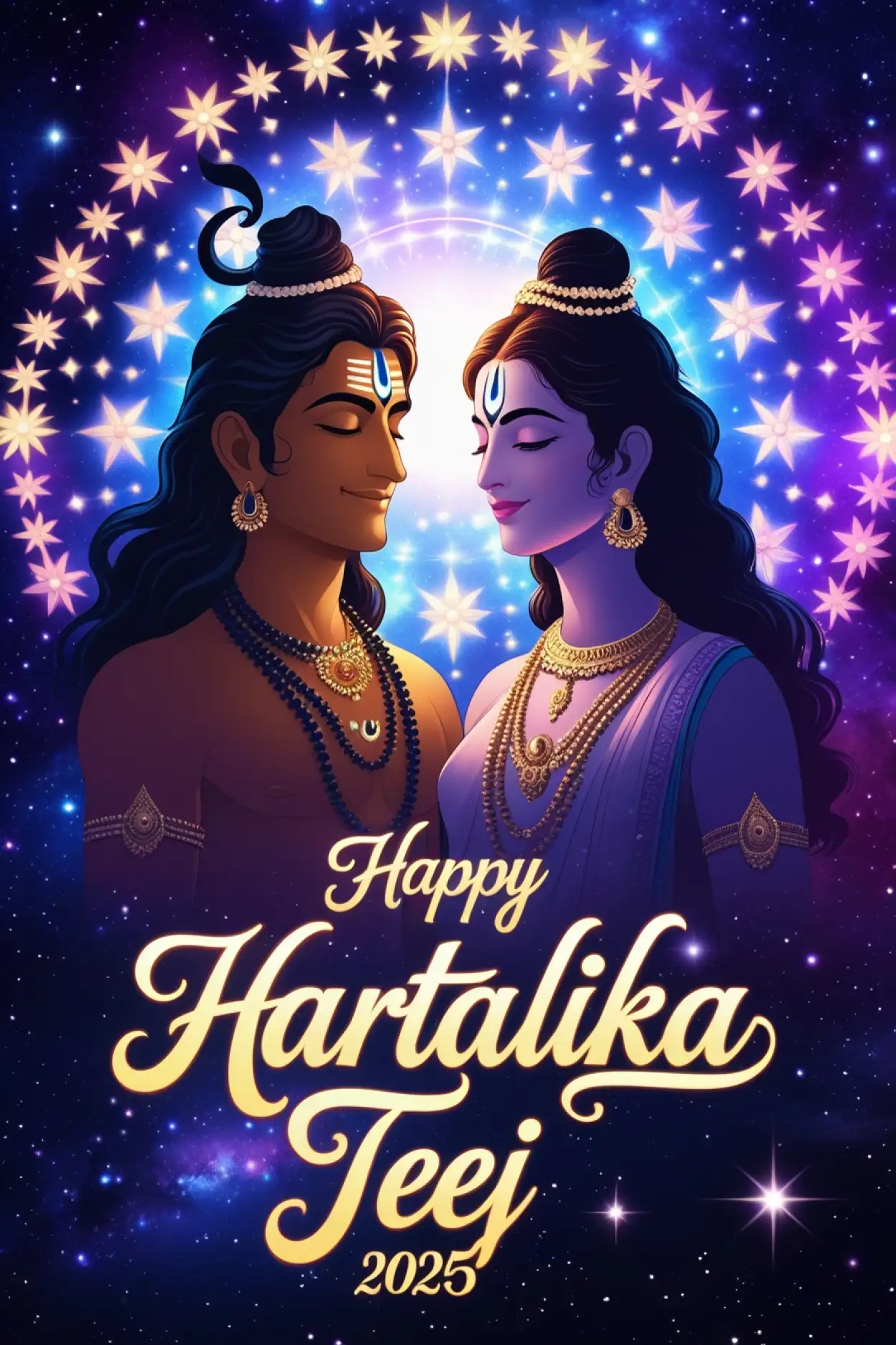 Happy Hartalika Teej 2025 lord Shiva wallpapers