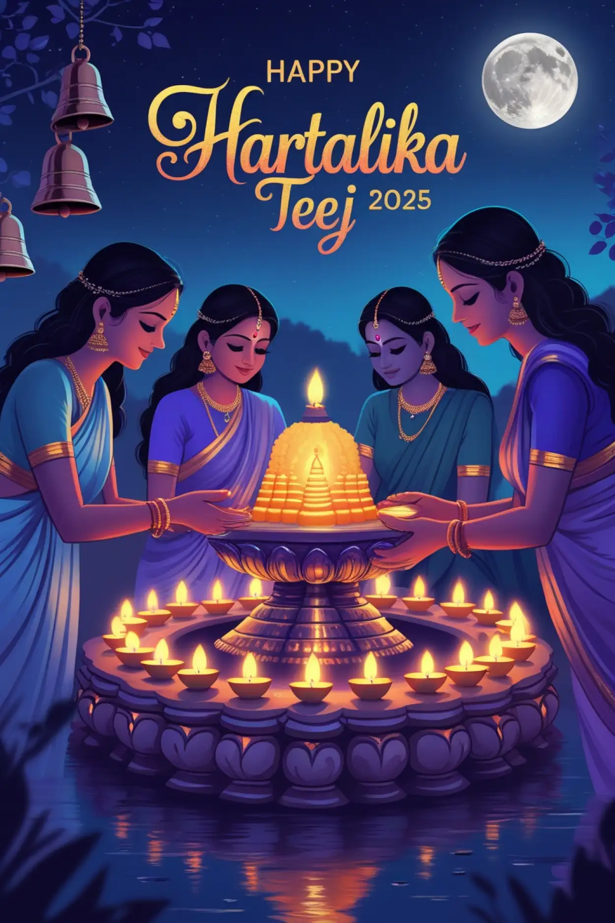 Happy Hartalika Teej 2025 photo download