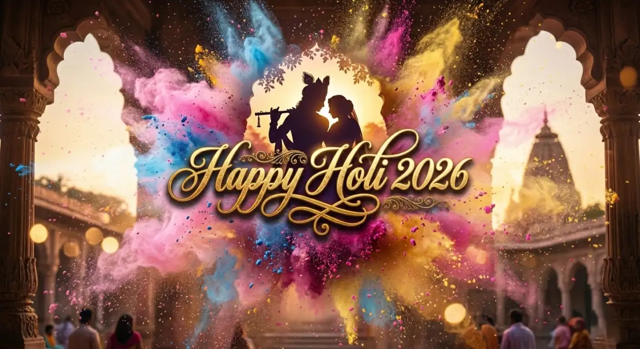 happy holi 2026 greeting card banner design 2