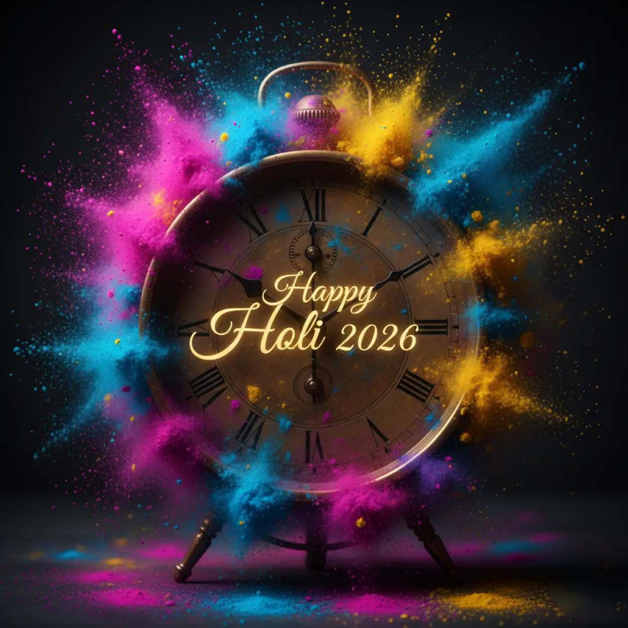 happy holi 2026 greeting card corporate design 2