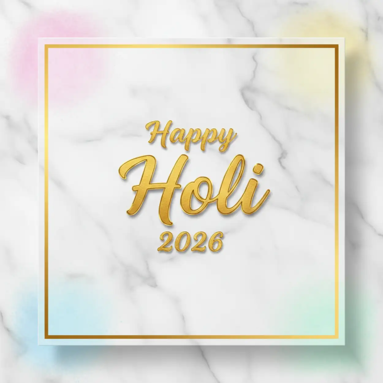 happy holi 2026 greeting card customizable template 2