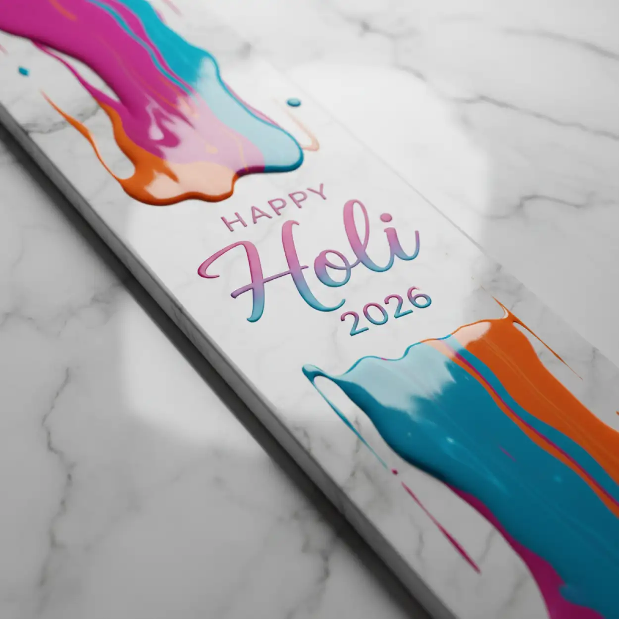 happy holi 2026 greeting card invitation style 2