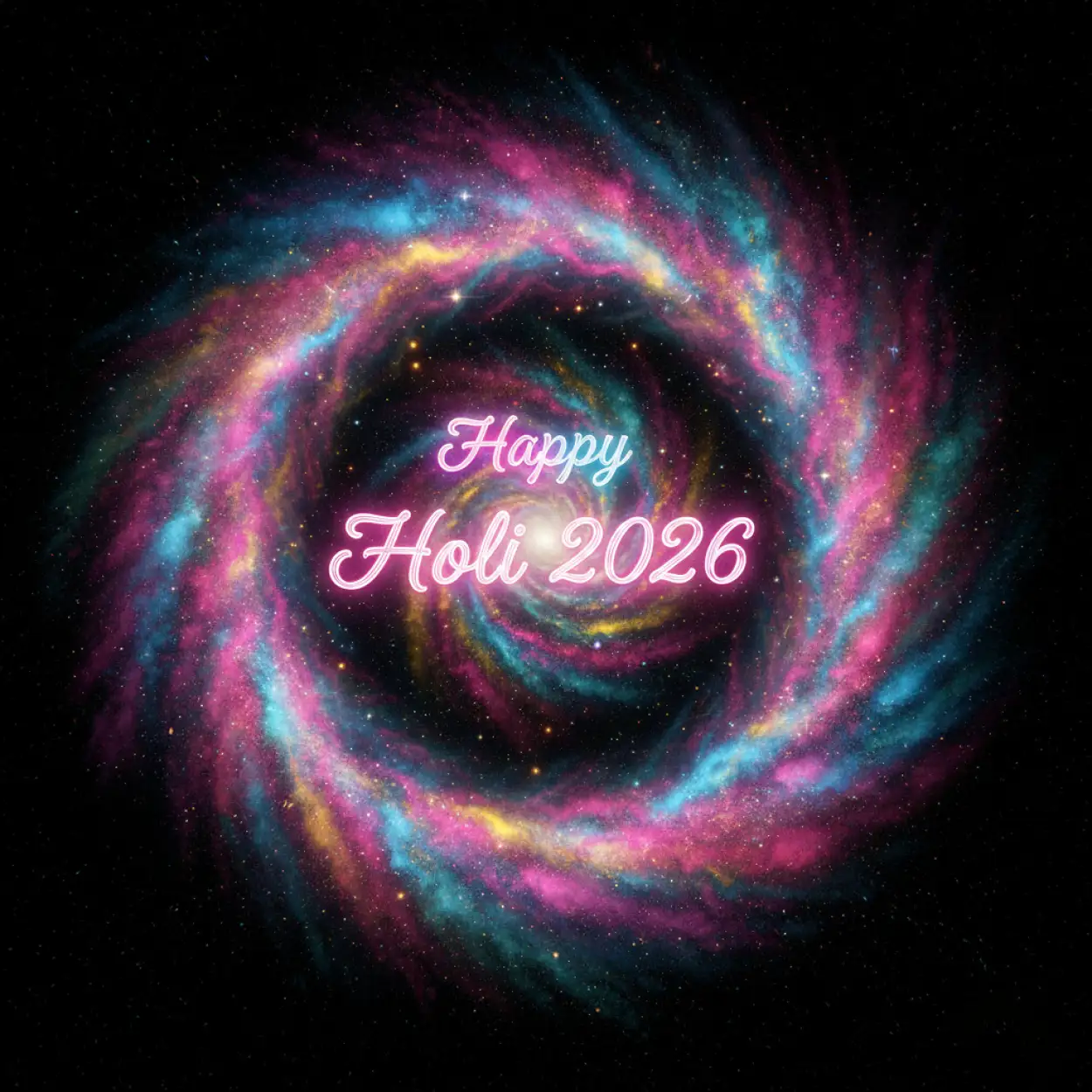 happy holi 2026 greeting card name photo edit 2
