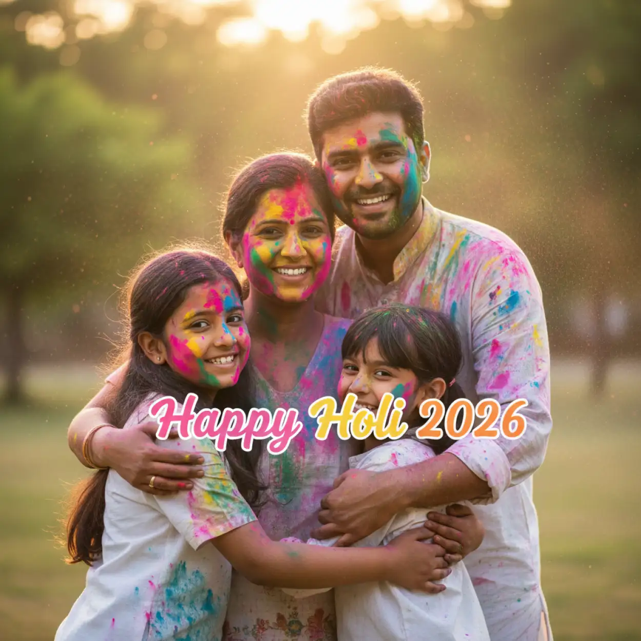 happy holi 2026 greeting card photo frame 2