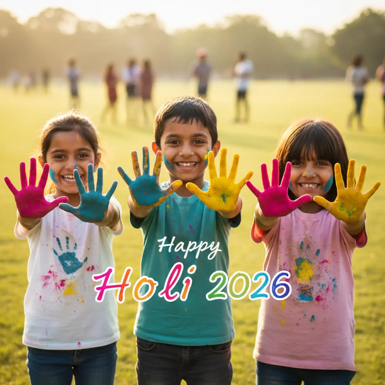 happy holi 2026 greeting card school project 2