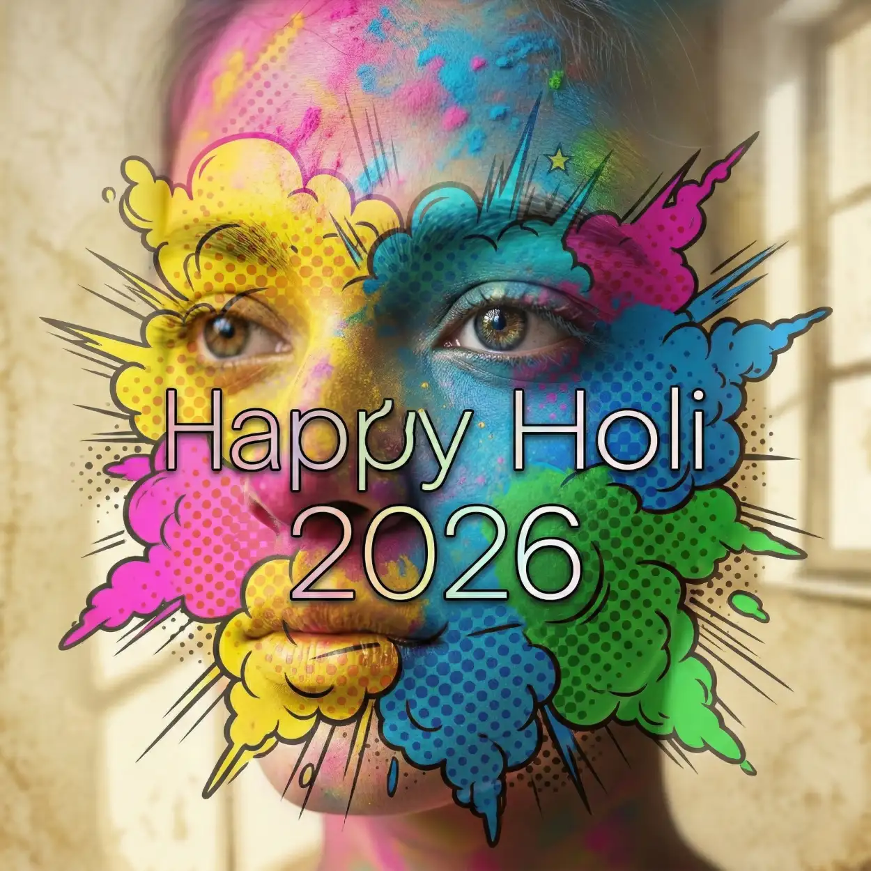 happy holi 2026 photo digital art
