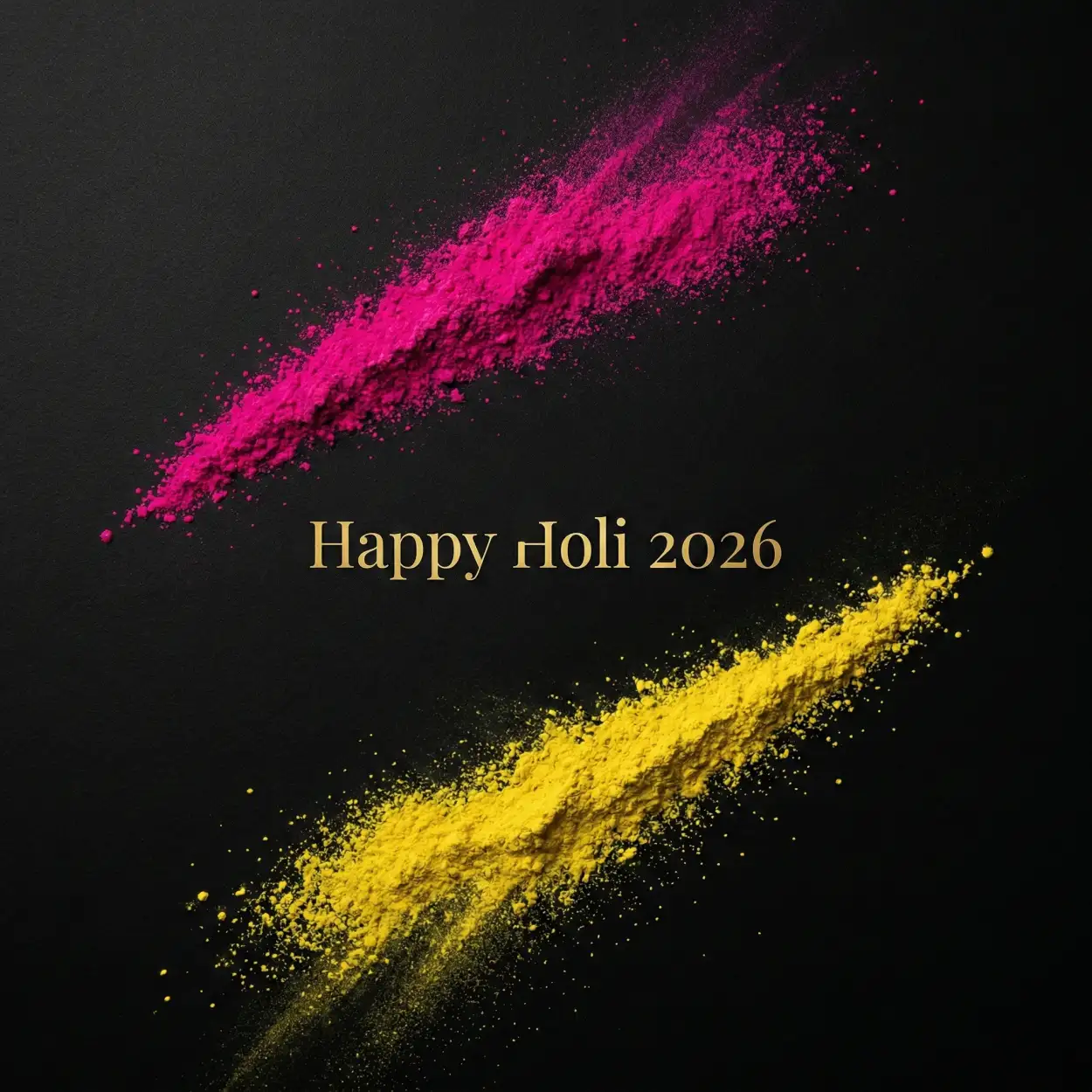 happy holi 2026 photo elegant typography
