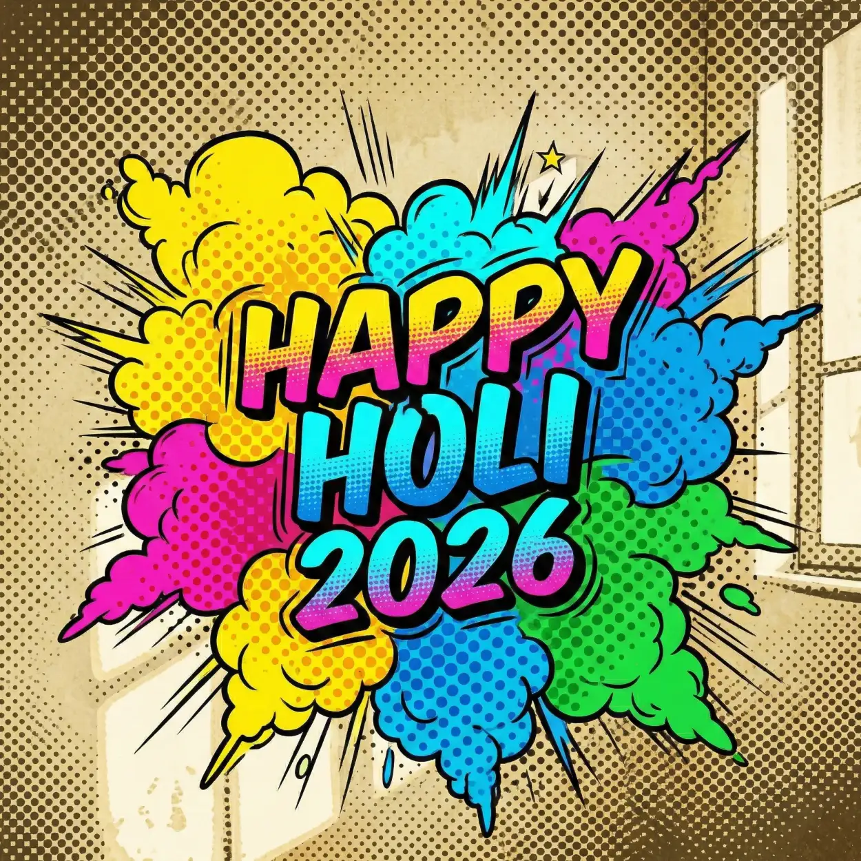 Free Download Happy Holi 2026 Photo For Youtube Thumbnail - High Quality Happy Holi 2026 Photo Background Image