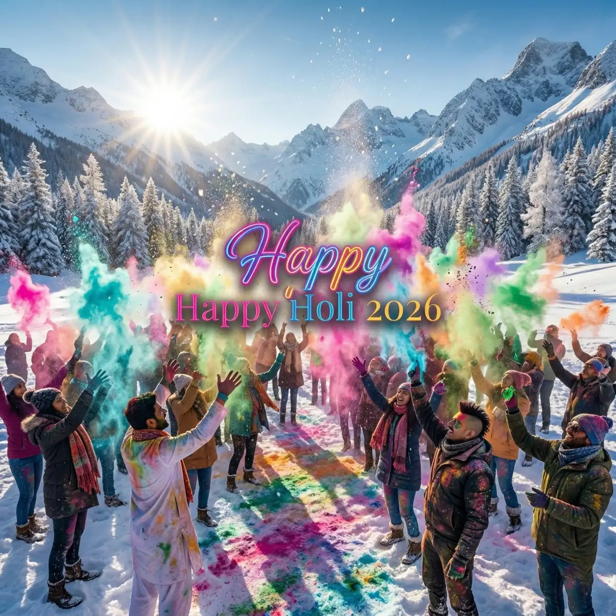 happy holi 2026 photo luxury theme