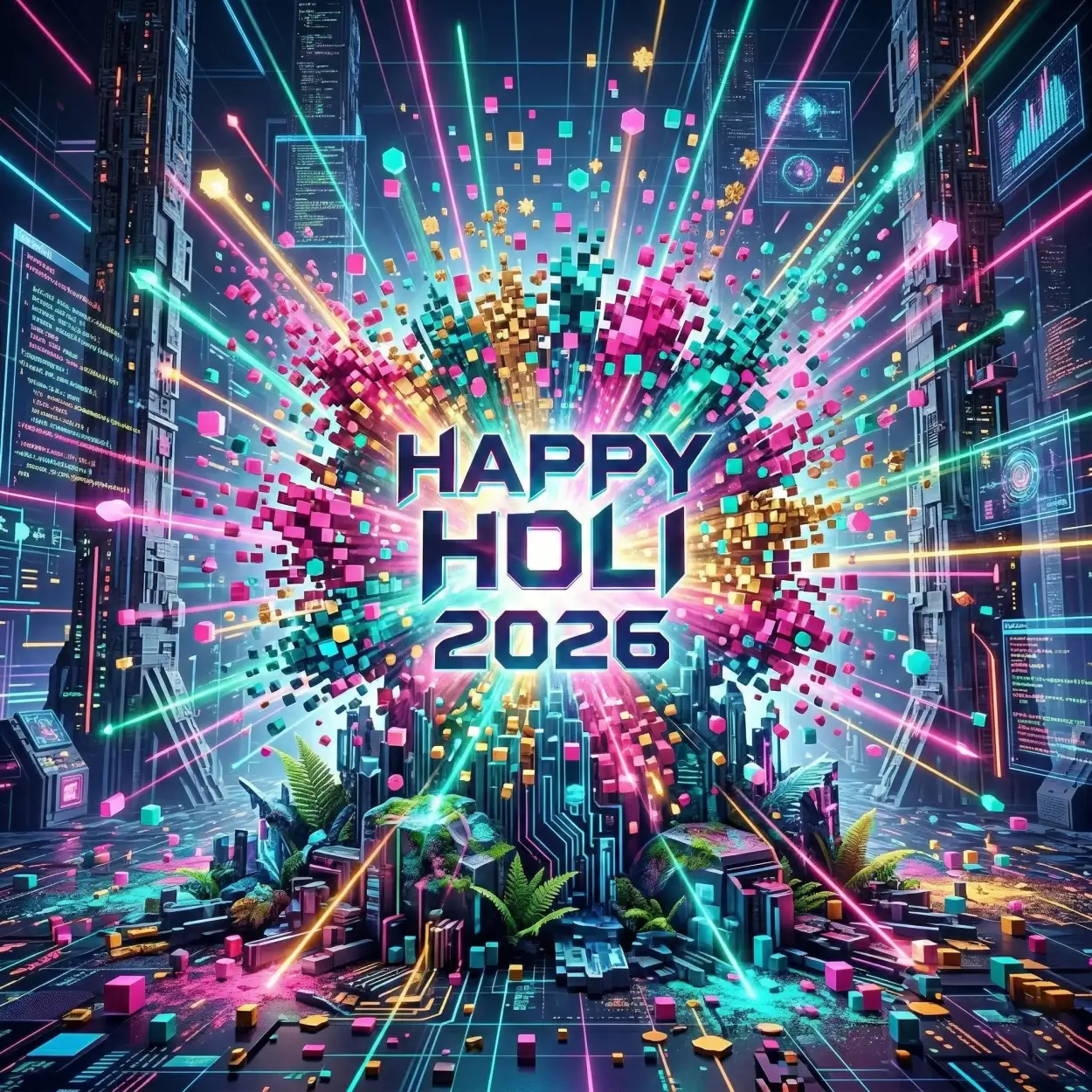 Free Download Happy Holi 2026 Photo Modern Design - High Quality Happy Holi 2026 Photo Image