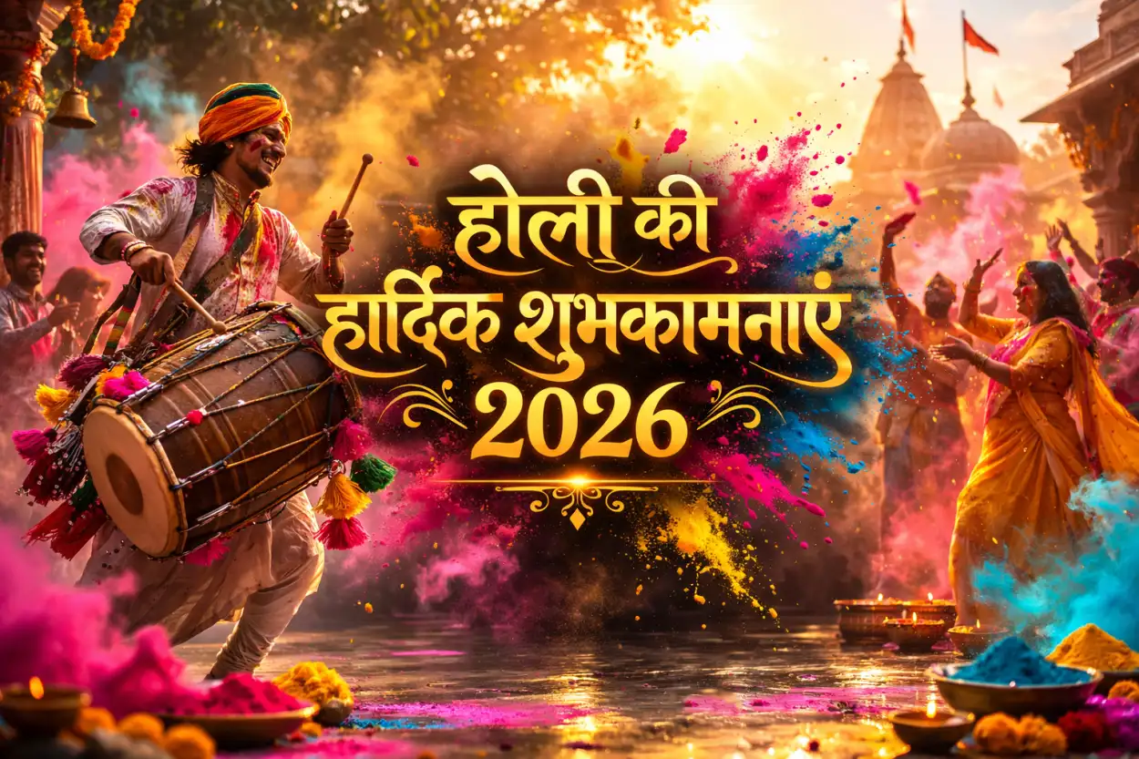 Free Download Happy Holi 2026 Photo Traditional Indian Look - High Quality Happy Holi 2026 Photo Image