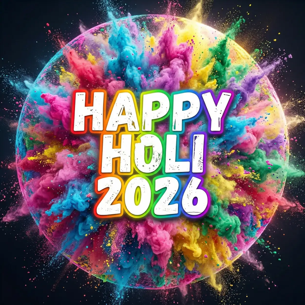 happy holi 2026 photo whatsapp dp