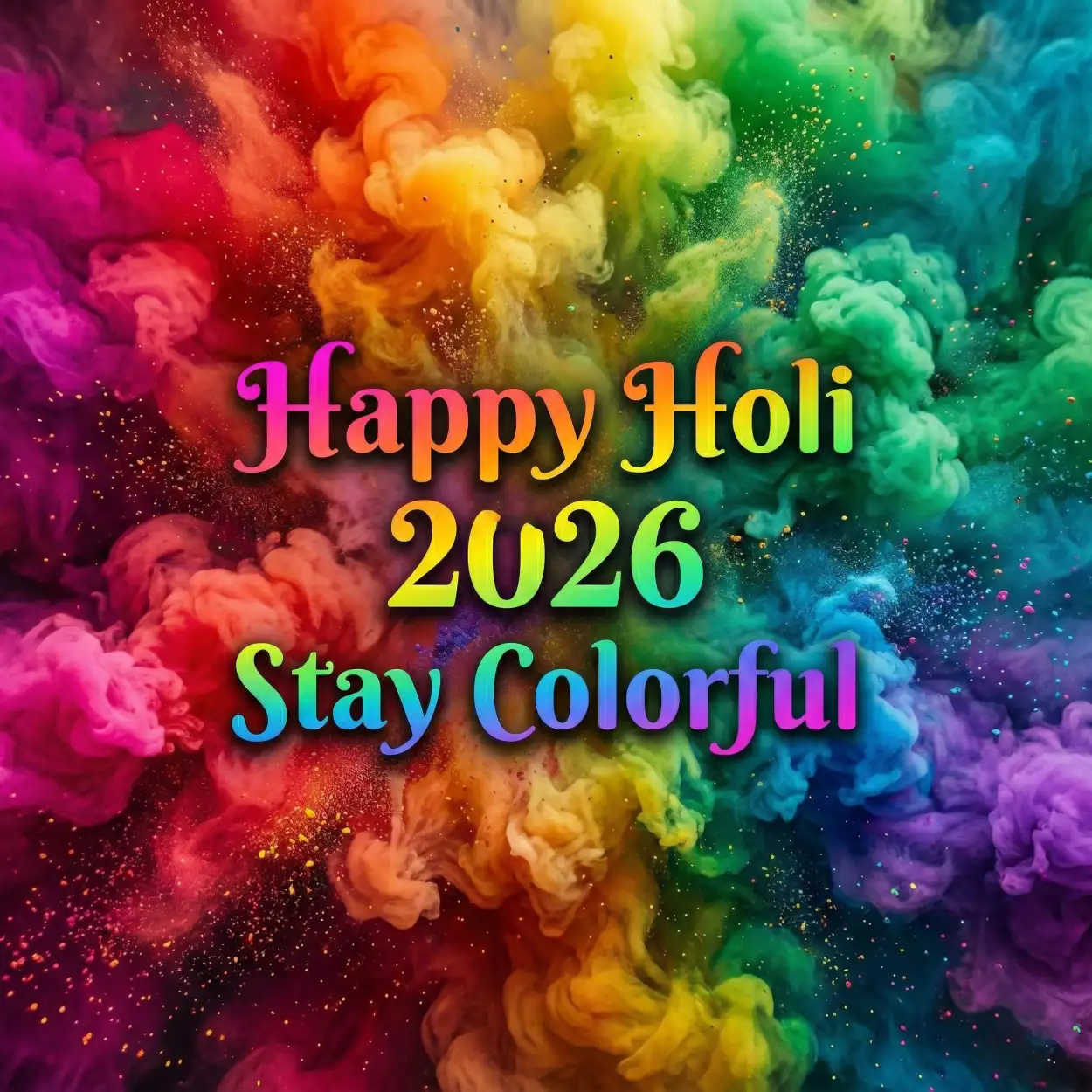 happy holi 2026 photo with quotes