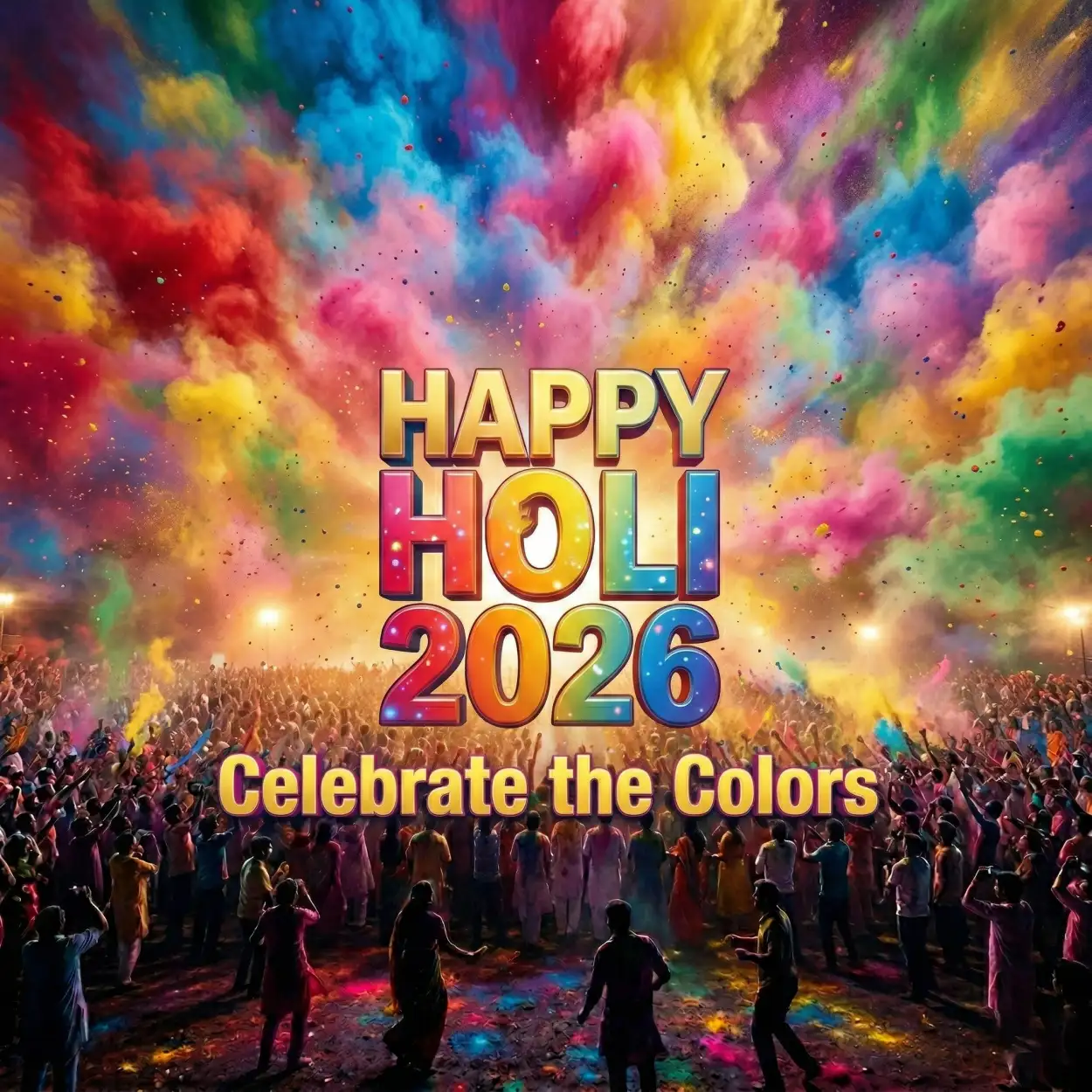 Free Download Happy Holi 2026 Photo With Vibrant Colors - High Quality Happy Holi 2026 Photo Image