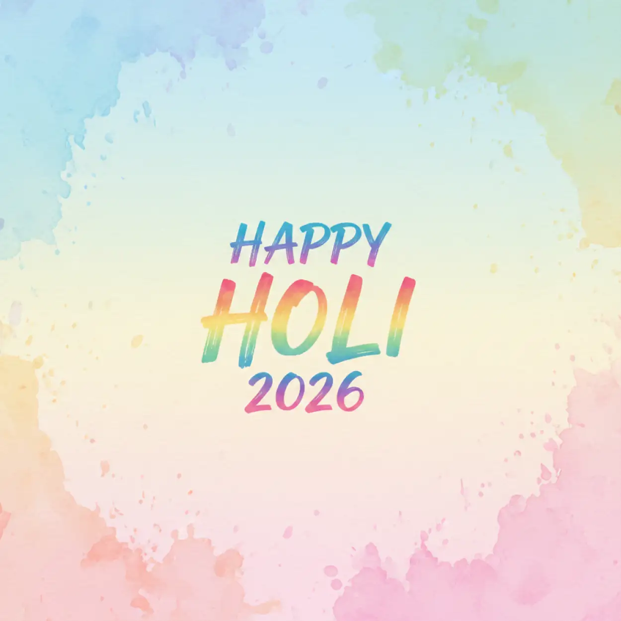 Free Download Happy Holi 2026 Social Media Post - High Quality Happy Holi 2026 Image