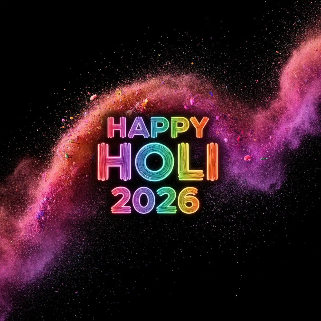Free Download Happy Holi 2026 Unique Wishes - High Quality Happy Holi 2026 Image