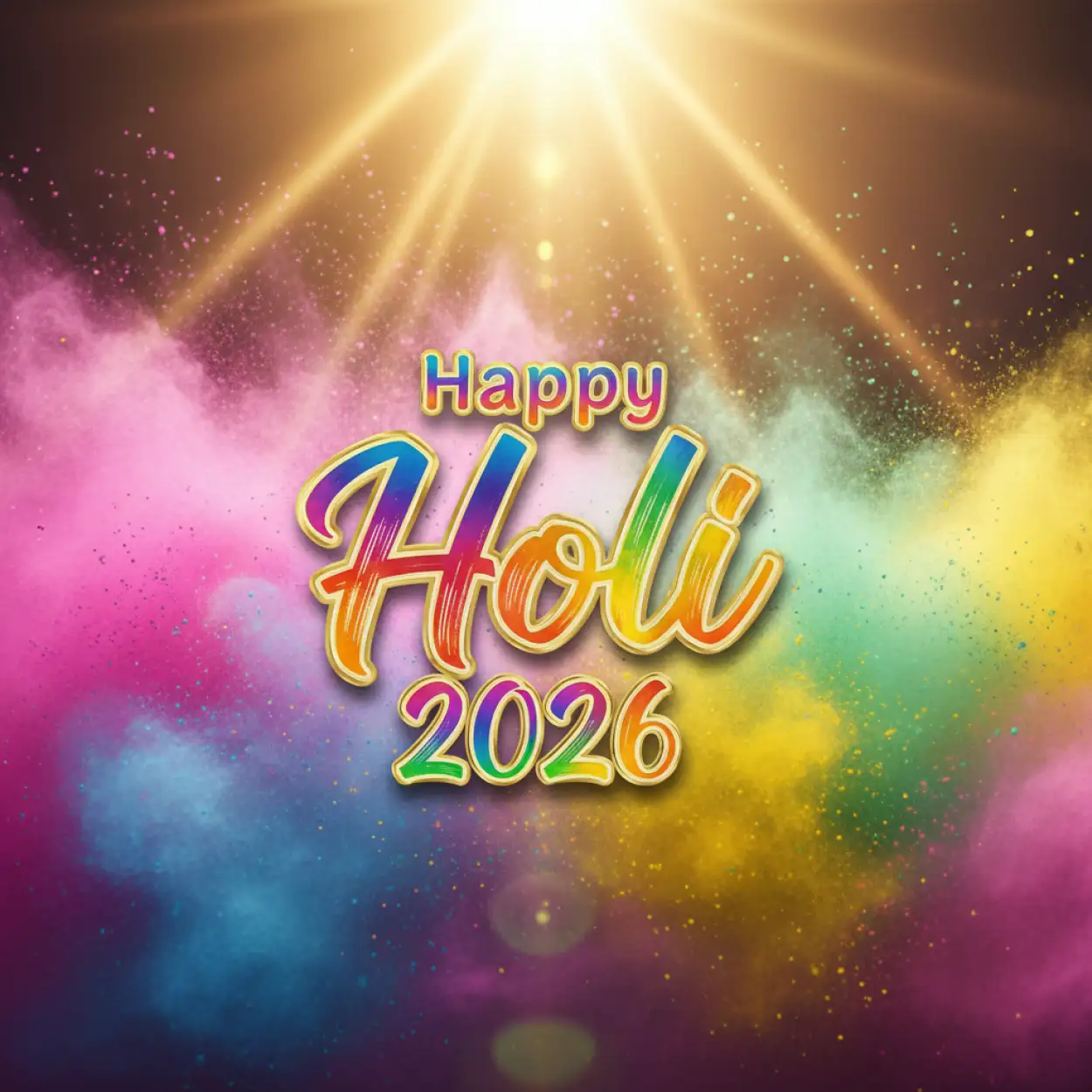 happy holi celebration 2026 banner design