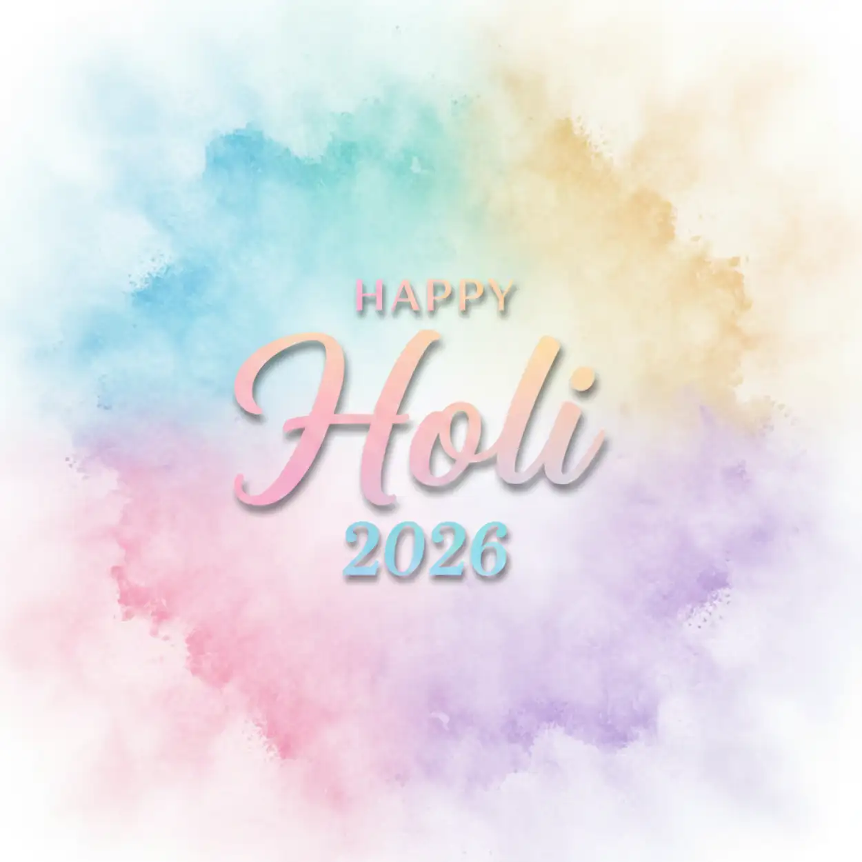 happy holi celebration 2026 greeting card design 2