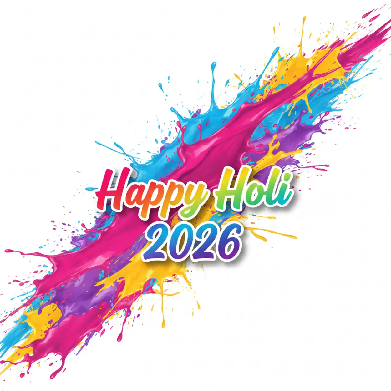 Free Download Happy Holi Celebration 2026 Transparent Background - High Quality Happy Holi Celebration 2026 Background Image