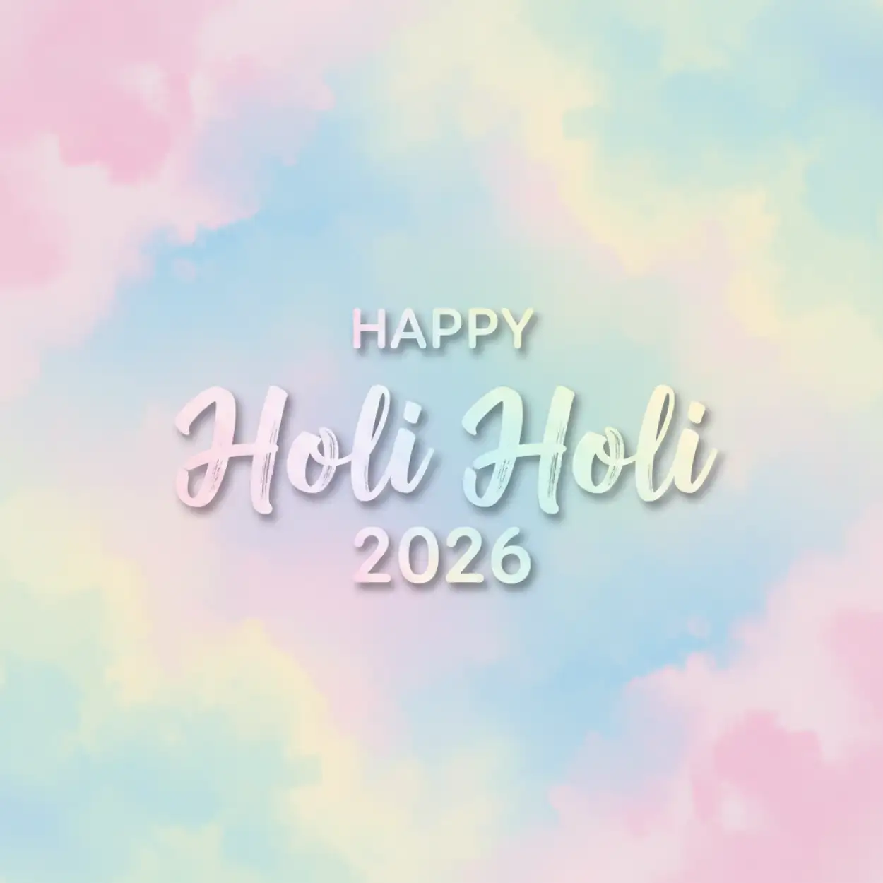 happy holi celebration 2026 watercolor background