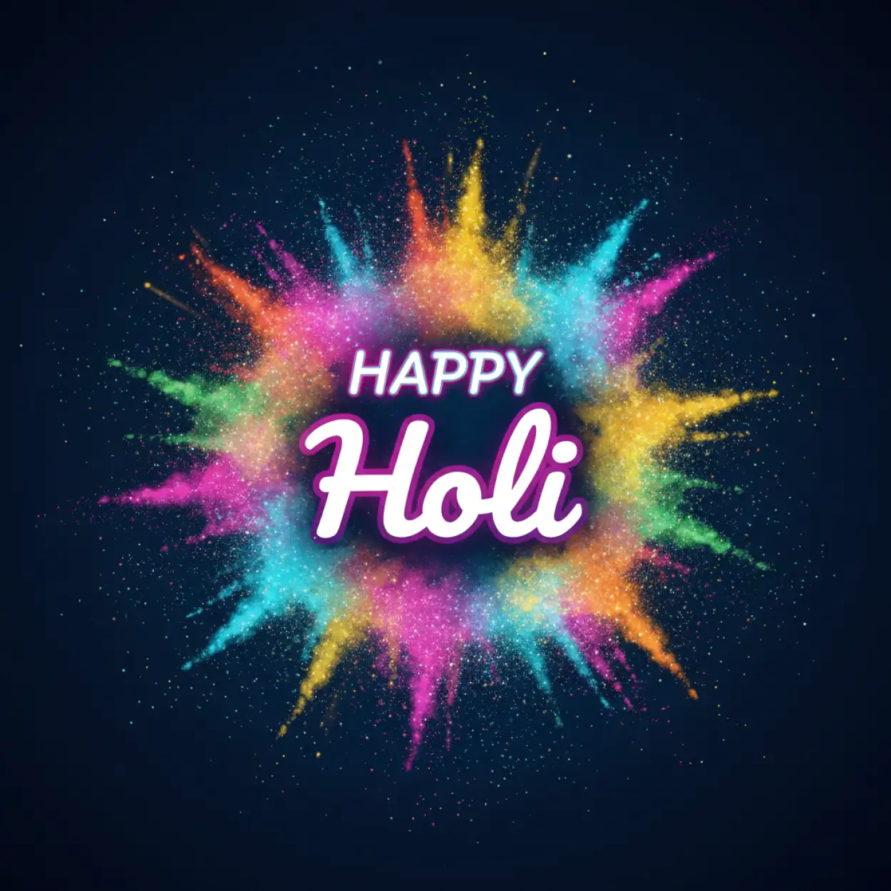 happy holi greeting card ai generated design 2
