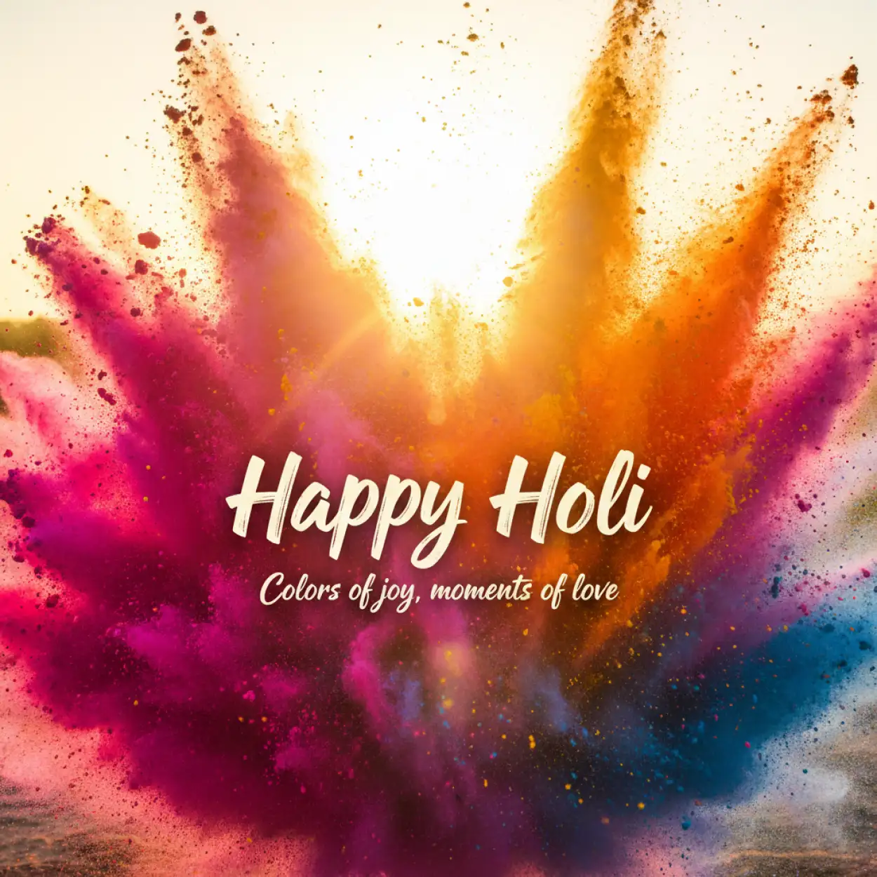 Free Download Happy Holi Greeting Card Background Hd 2 - High Quality Happy Holi Greeting Card Design 2026 Background Image