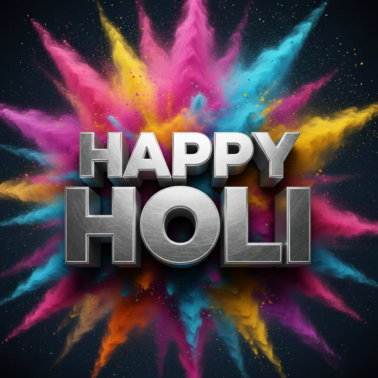 happy holi greeting card celebration theme art