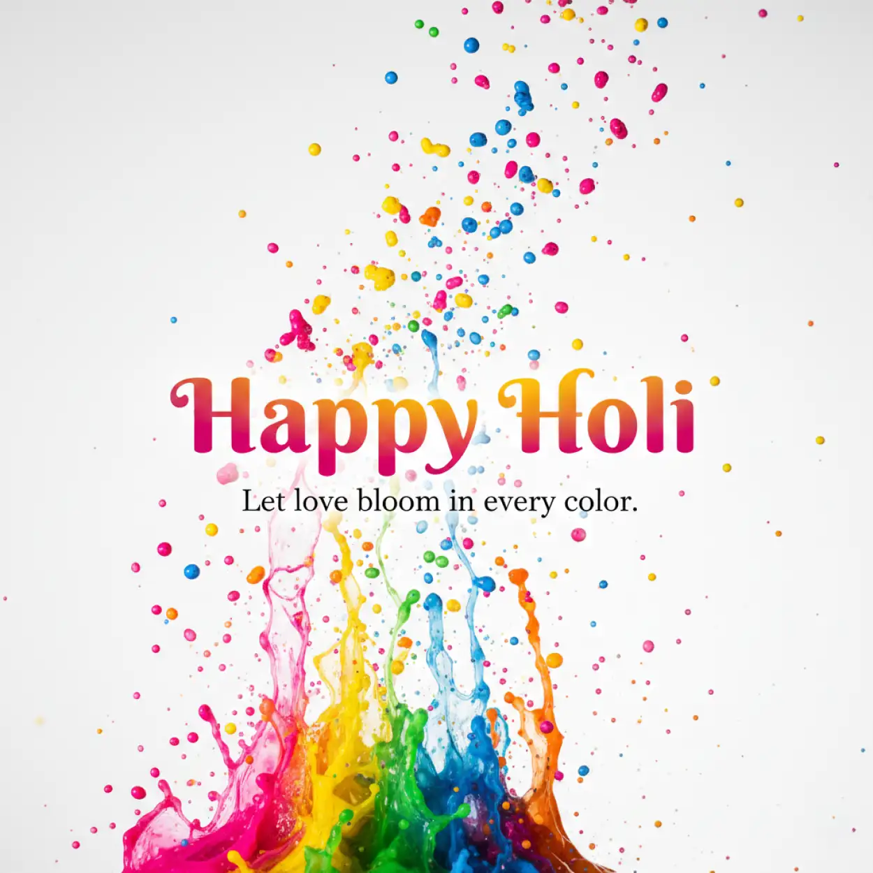 Free Download Happy Holi Greeting Card Corporate Design Template - High Quality Happy Holi Greeting Card Design 2026 Image