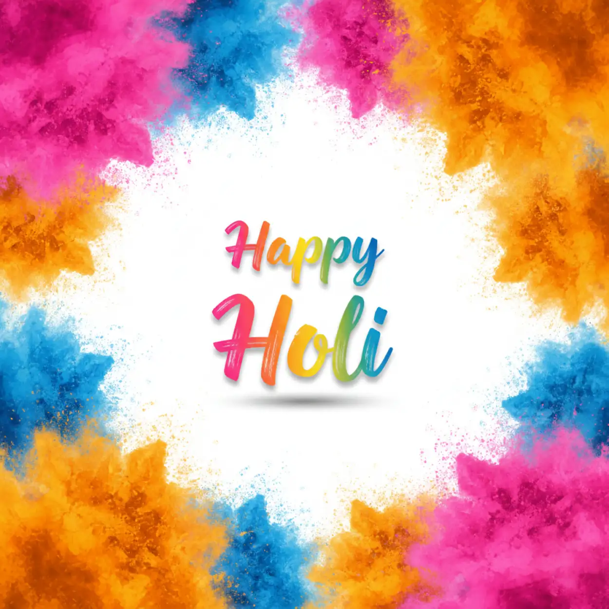 happy holi greeting card indian cultural theme
