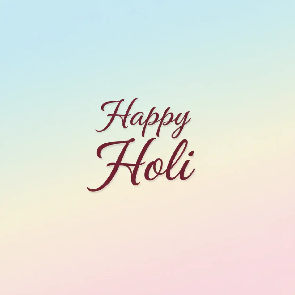 Free Download Happy Holi Greeting Card Landscape Layout 2 - High Quality Happy Holi Greeting Card Design 2026 Image