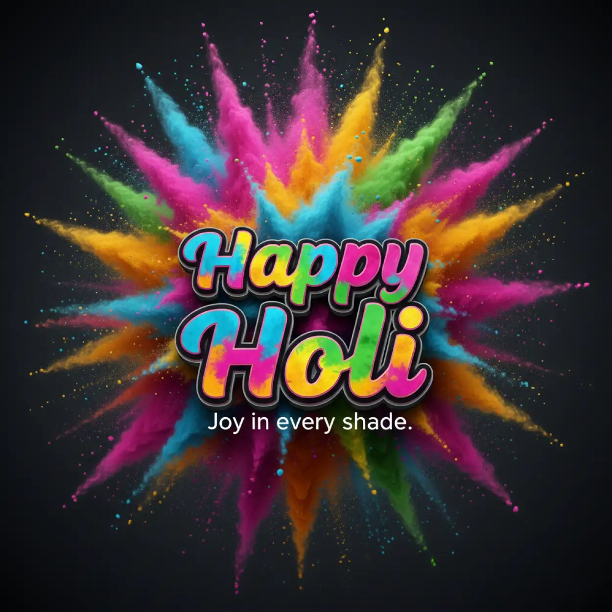 Free Download Happy Holi Greeting Card Png Free Download 2 - High Quality Happy Holi Greeting Card Design 2026 Transparent PNG