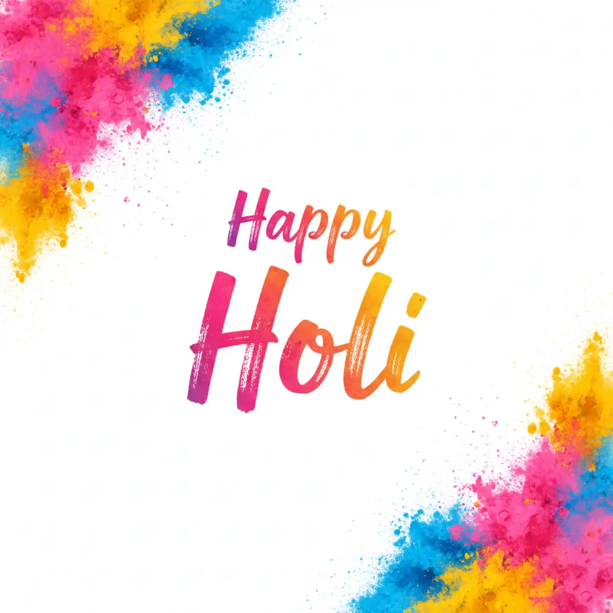 Free Download Happy Holi Greeting Card Template Editable - High Quality Happy Holi Greeting Card Design 2026 Image