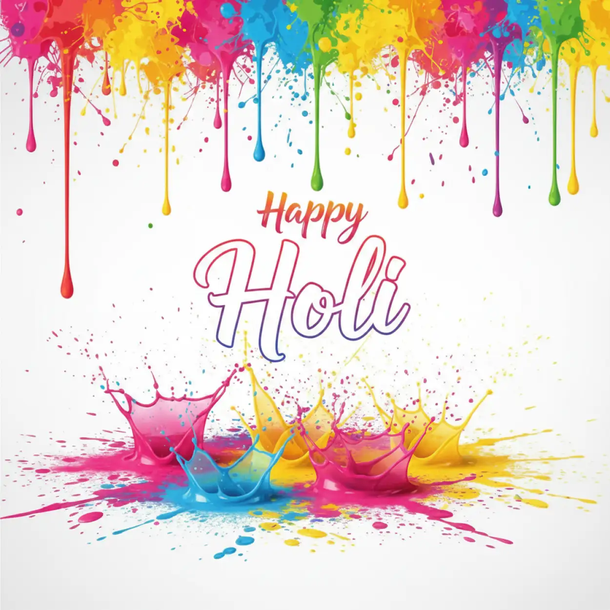 Free Download Happy Holi Greeting Card Vector File Free 2 - High Quality Happy Holi Greeting Card Design 2026 Image