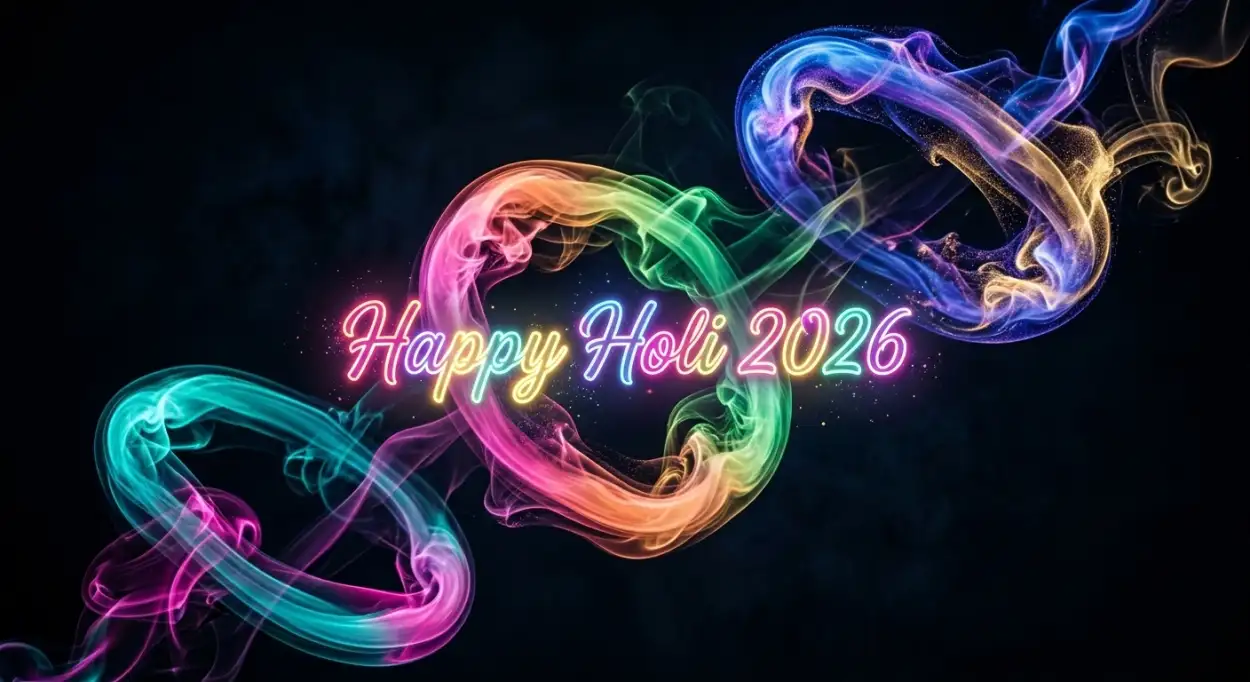 happy holi wishes 2026 4k wallpaper