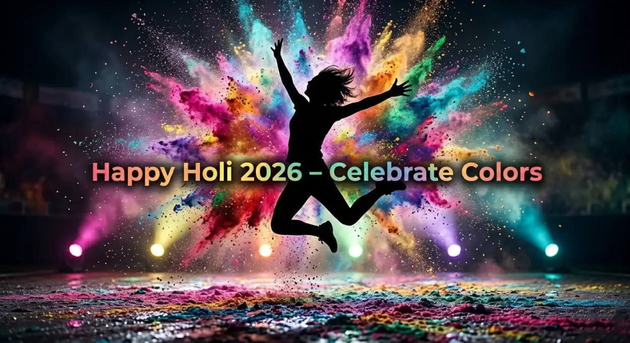 happy holi wishes 2026 banner design